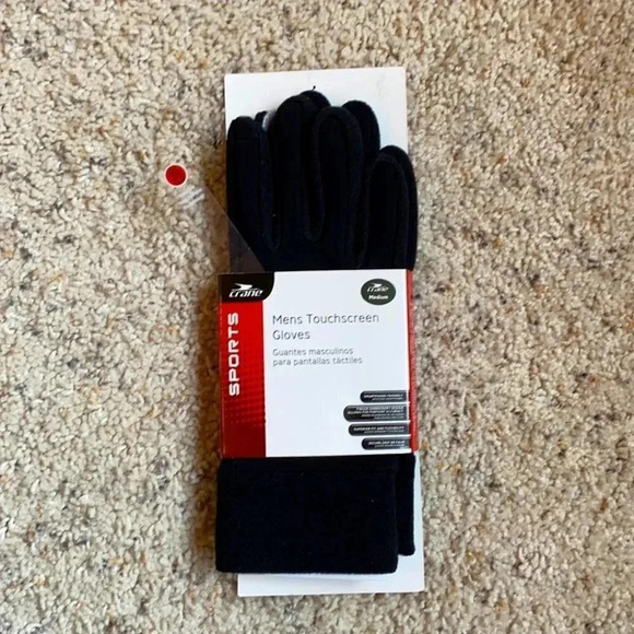 Crane Men’s Touchscreen Gloves Medium - Picture 1 of 6